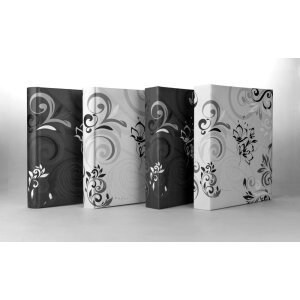 ZEP Memo slip-in album Umbria 200 fotografii 10x15 cm Negru Design floral