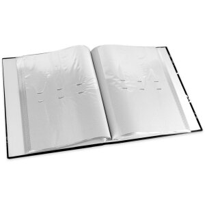 ZEP Memo album Umbria 200 fotografii 13x19 cm negru cu motive florale