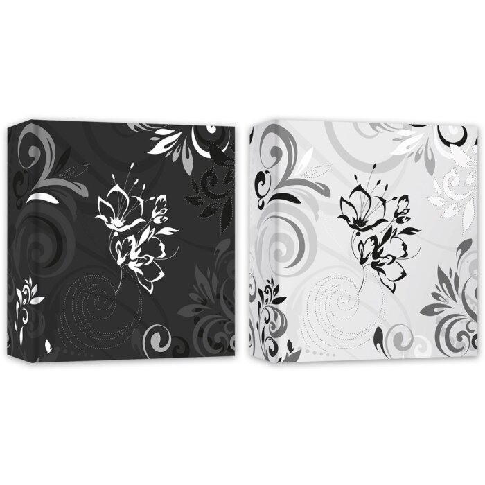 ZEP Fotoalbum Umbria 30x30 cm 60 schwarze Seiten mit Pergamin