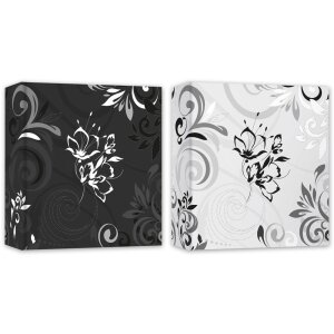 ZEP Fotoalbum Umbria 30x30 cm 60 schwarze Seiten mit Pergamin