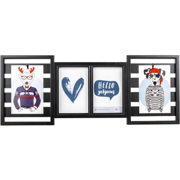 Rama pentru galerie Mr Gorgeous pentru 4 fotografii, negru