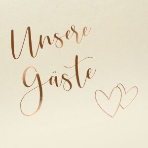 Carte de oaspeți foto Heartbeat 29x23 cm