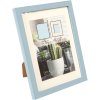 Goldbuch Fotorahmen Cosea 18x24 cm blau Holzoptik Blockprofil Passepartout