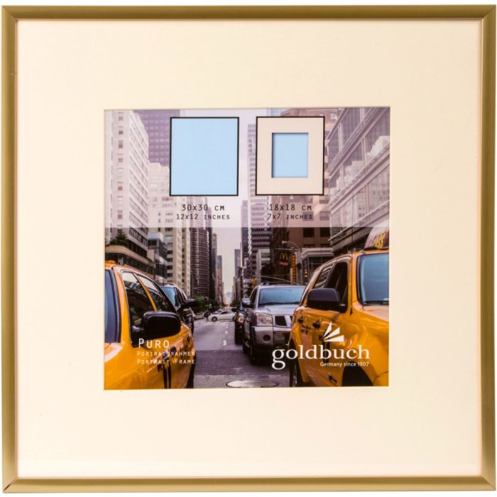 Goldbuch Kunststoffrahmen Puro 30x30 cm gold