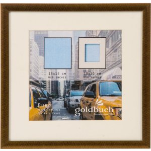 Goldbuch Kunststoffrahmen Puro 15x15 cm bronze mit...