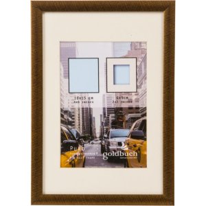 Goldbuch Kunststoffrahmen Puro 10x15 cm bronze