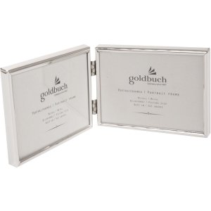 Goldbuch Doppelrahmen Fine 2 Fotos 9x13 cm silber Querformat