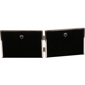 Goldbuch cadru dublu Fine 2 fotografii 10x15 cm argint lucios catifea spate perete