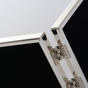 Goldbuch cadru dublu Fine 2 fotografii 10x15 cm argint lucios catifea spate perete