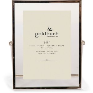 Goldbuch Fotorahmen Loft 9x13 cm silber zum Hinstellen