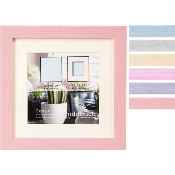 Cadru foto Goldbuch Cosea aspect lemn cu passe-partout 10x15 cm la 30x30 cm