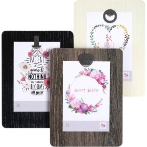 Walther Aimant Fotorahmen für 1 Foto bis 10x15 cm, schwarz, 15,5x21 cm