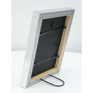 Deknudt S45RD3 Schlichter Bilderrahmen in silberfarbe, Größe 24x30 cm