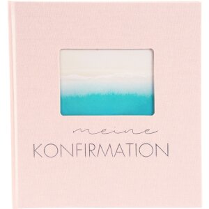 Goldbuch Erinnerungsalbum Konfirmation Leinen rose 23x25...
