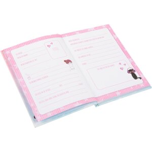 Album de prieteni Music for Cats – copertă laminată, 88 de pagini, 15x21 cm