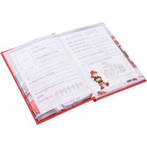 Agendă prieteni pompieri Goldbuch 15x21 cm, 88 pagini, pentru grădiniță