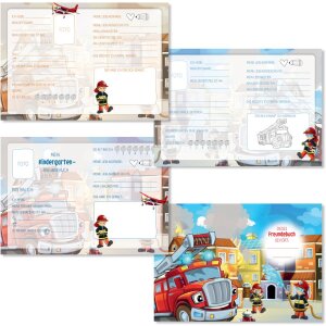 Agendă prieteni pompieri Goldbuch 15x21 cm, 88 pagini, pentru grădiniță