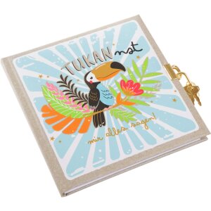 Goldbuch Tagebuch TUKANnst 16,5x16,5 cm Kunstdruckeinband...