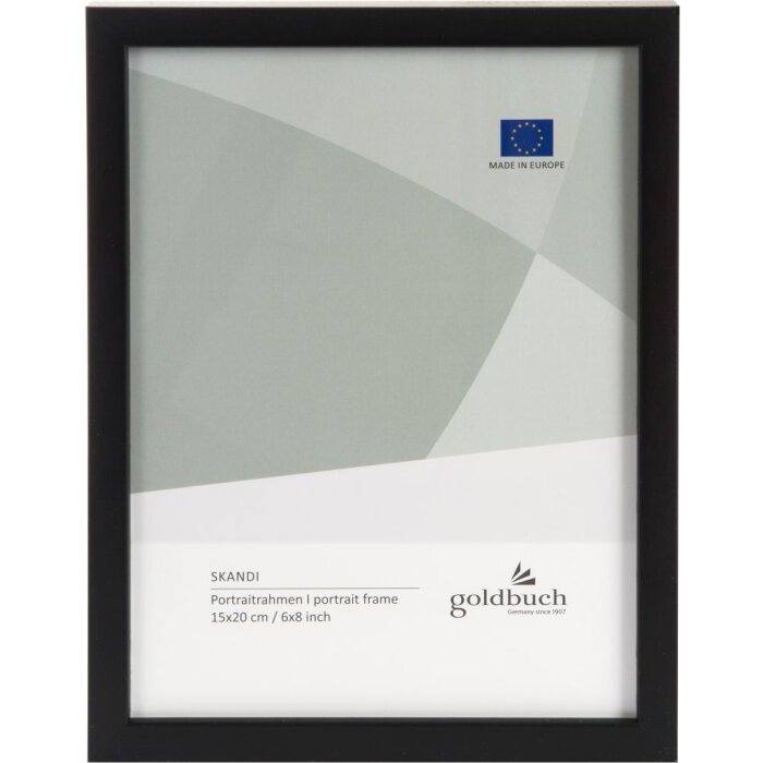 Skandi ramă foto din lemn 15x20 cm negru