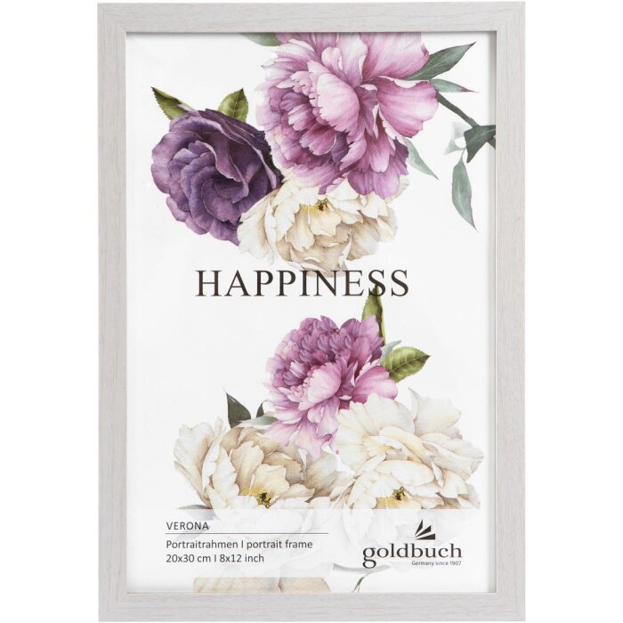 Cadru foto Goldbuch Verona 20x30 cm alb MDF lemn pentru picioare și agățat