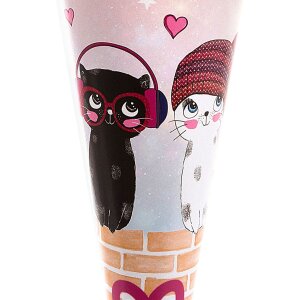 Goldbuch Geschwistertüte Music for Cats Kunstdruck Filzverschluss 35 cm