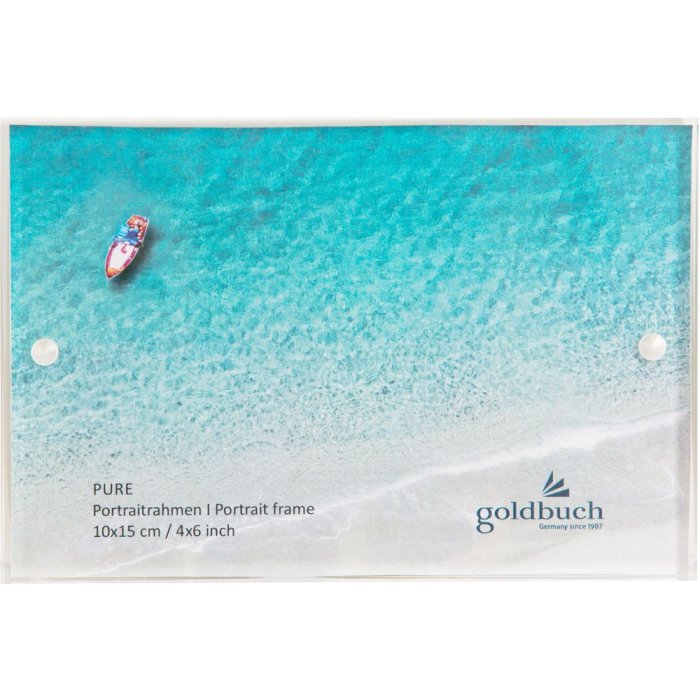 Goldbuch Acryl-Fotorahmen Pure 10x15 cm gold zum Hinstellen