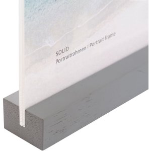 Goldbuch Acryl-Fotorahmen Solid 10x15 cm grau zum Hinstellen