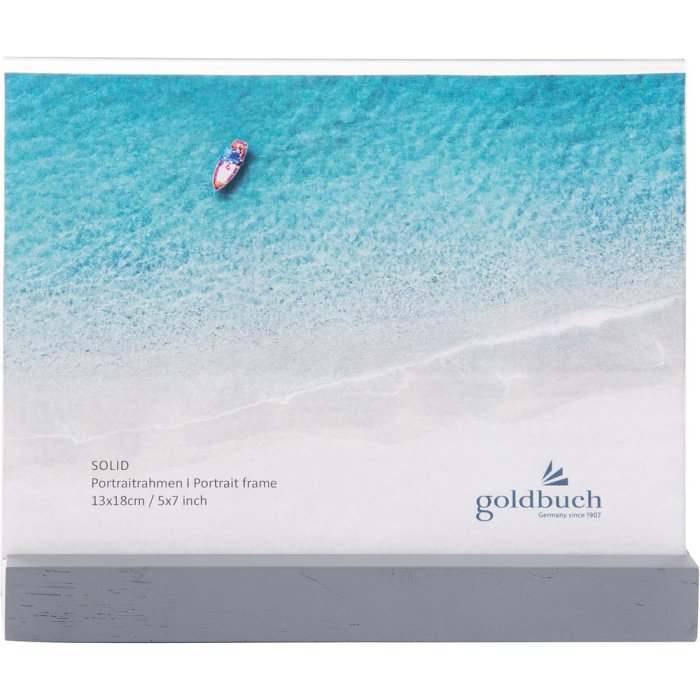 Goldbuch Acryl-Fotorahmen Solid 13x18 cm grau zum Hinstellen