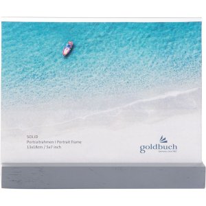 Goldbuch Acryl-Fotorahmen Solid 13x18 cm grau zum Hinstellen