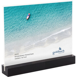 Cadru foto acrilic Solid 13x18 cm negru