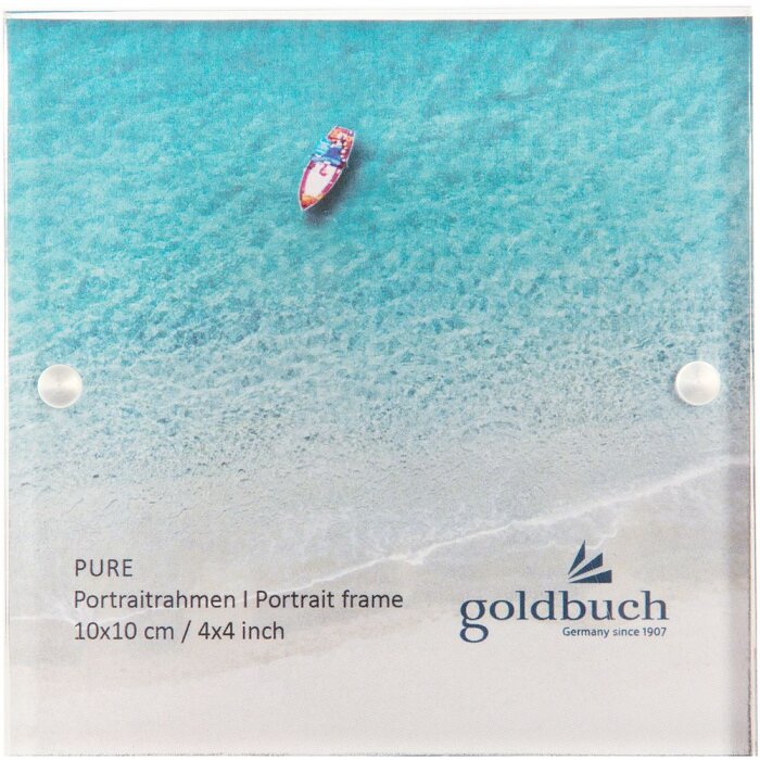 Goldbuch Acryl-Fotorahmen Pure 10x10 cm bis 15x20 cm, Gold, für Hinstellen