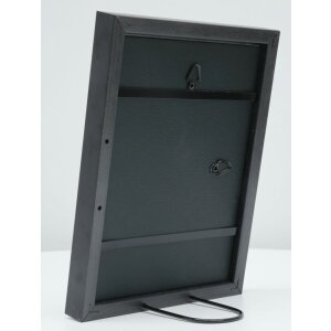 Deknudt S46DF2 Bilderrahmen Schwarz Silberkante 10x15 cm bis 30x45 cm