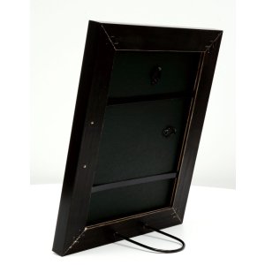 Deknudt S46EE2 Holzrahmen schwarz mit silberfarbiger Kante