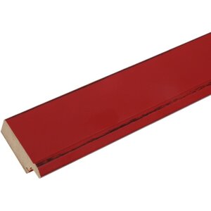 Deknudt S46FF4 Bilderrahmen in rot gemalt, warmes Rot, passend bis 30x30 cm