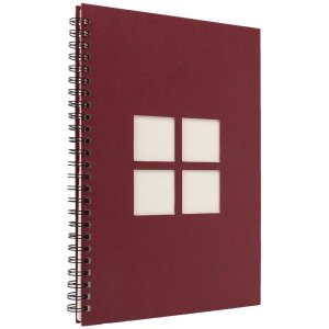 Panodia Spiralalbum Manille 34x25 cm rot