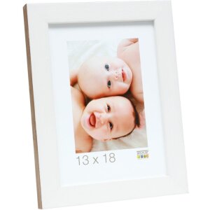 Deknudt S46JH1 Holzrahmen weiß mit holzfarbiger Rand