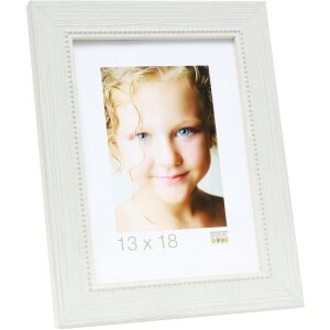 Deknudt S46KF1 Holzrahmen in weiß mit Perlenbiese