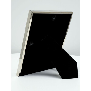 Rama metalică Deknudt S57MC1 de culoare argintie lucioasă cu passe-partout