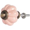 Clayre & Eef 64388 Buton de ușă Ø 4 cm Ceramică roz