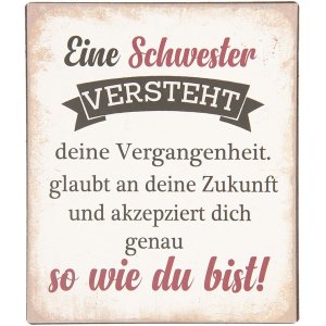 Text sign 13x15 cm - Clayre & Eef 6Y3642D