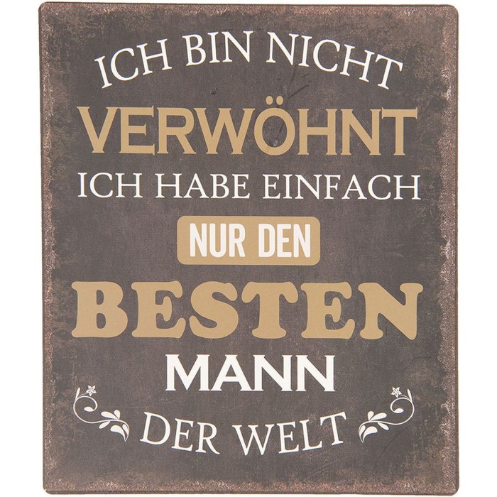 Text sign 13x15 cm - Clayre & Eef 6Y3645D