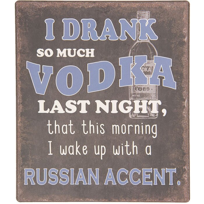 Text sign 13x15 cm - Clayre & Eef 6Y3646E