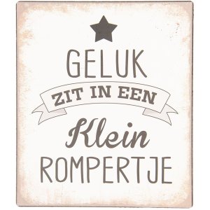Text sign 13x15 cm - Clayre & Eef 6Y3648NL