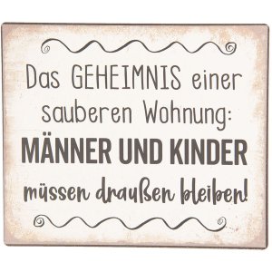 Semn cu text 15x13 cm - Clayre & Eef 6Y3656D
