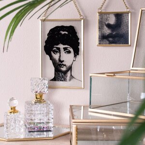 Melady Parfümflasche 3x3x7 cm transparent MLPF0006