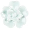 Clayre & Eef 64281 Buton de ușă floare de ceramică verde Ø 4 cm Buton de mobilă