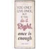 Text sign 13x30 cm - Clayre & Eef 6Y3639E