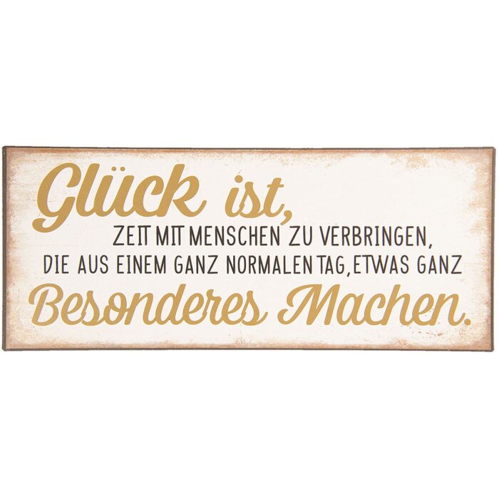 Semn cu text 30x13 cm - Clayre & Eef 6Y3662D