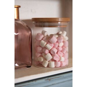 Clayre & Eef Vorratsglas mit Deckel Ø 8x10 cm...