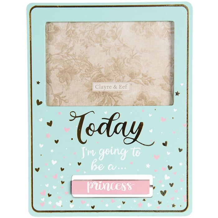 Clayre & Eef Cadru foto 2F0625 turcoaz 18x1x23 cm - 10x15 cm